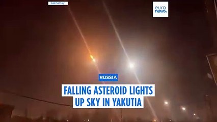 Asteroid 'on collision course' with Earth lights up sky as it breaks up over Russia’s Siberia