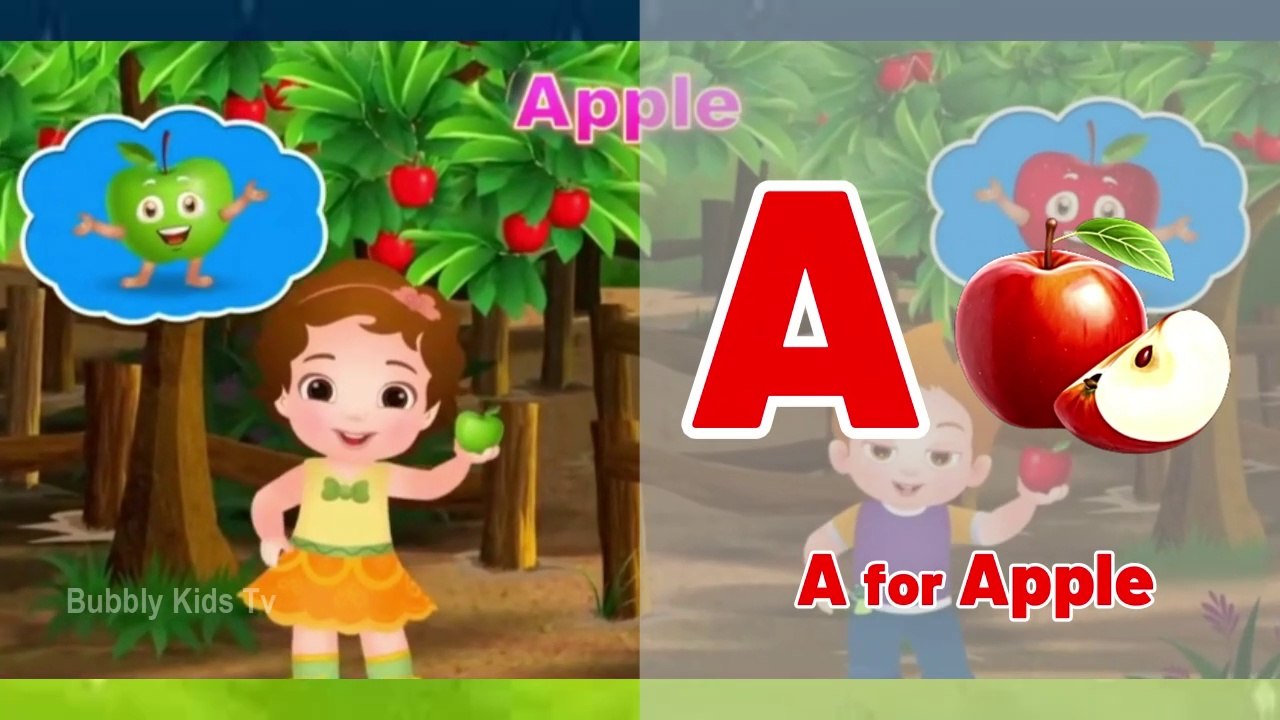 Learn english letters, A for Apple to Z for Zebra, alphabet song ...