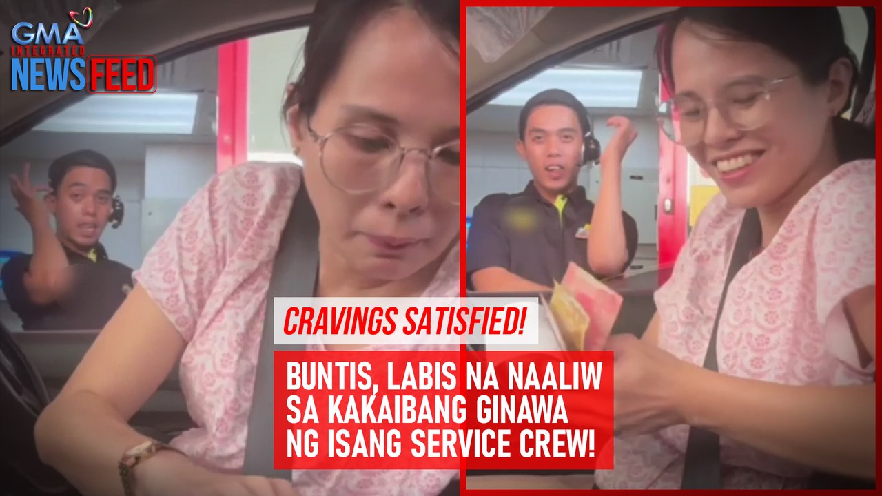 Buntis, labis na naaliw sa kakaibang ginawa ng isang service crew! | GMA Integrated Newsfeed