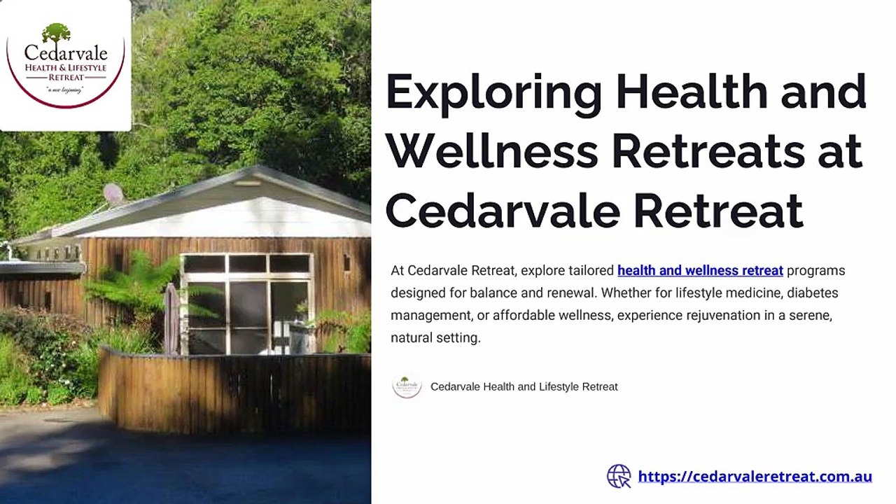 Health and Wellness Retreats at Cedarvale Retreat