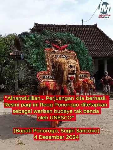 Reog Ponorogo warisan budaya tak benda UNESCO