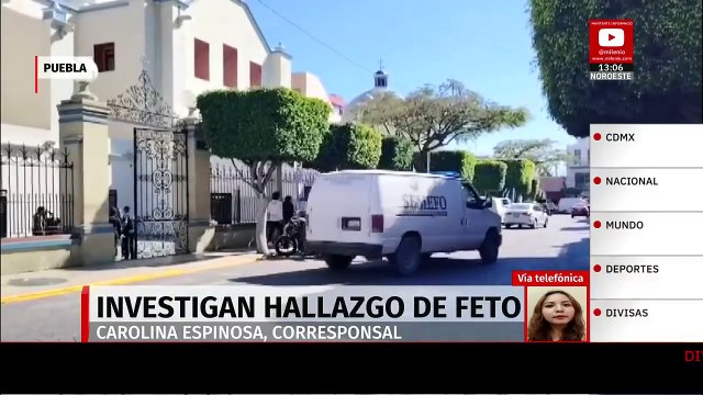 Feligreses hallan feto dentro de la Catedral de Tehuacán, Puebla