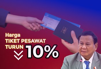 Prabowo Turunkan Harga Tiket Pesawat Jelang Natal dan Tahun Baru