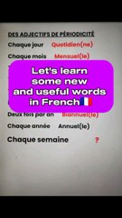 Let's learn some new and useful words in French🇨🇵|Improve your French with us