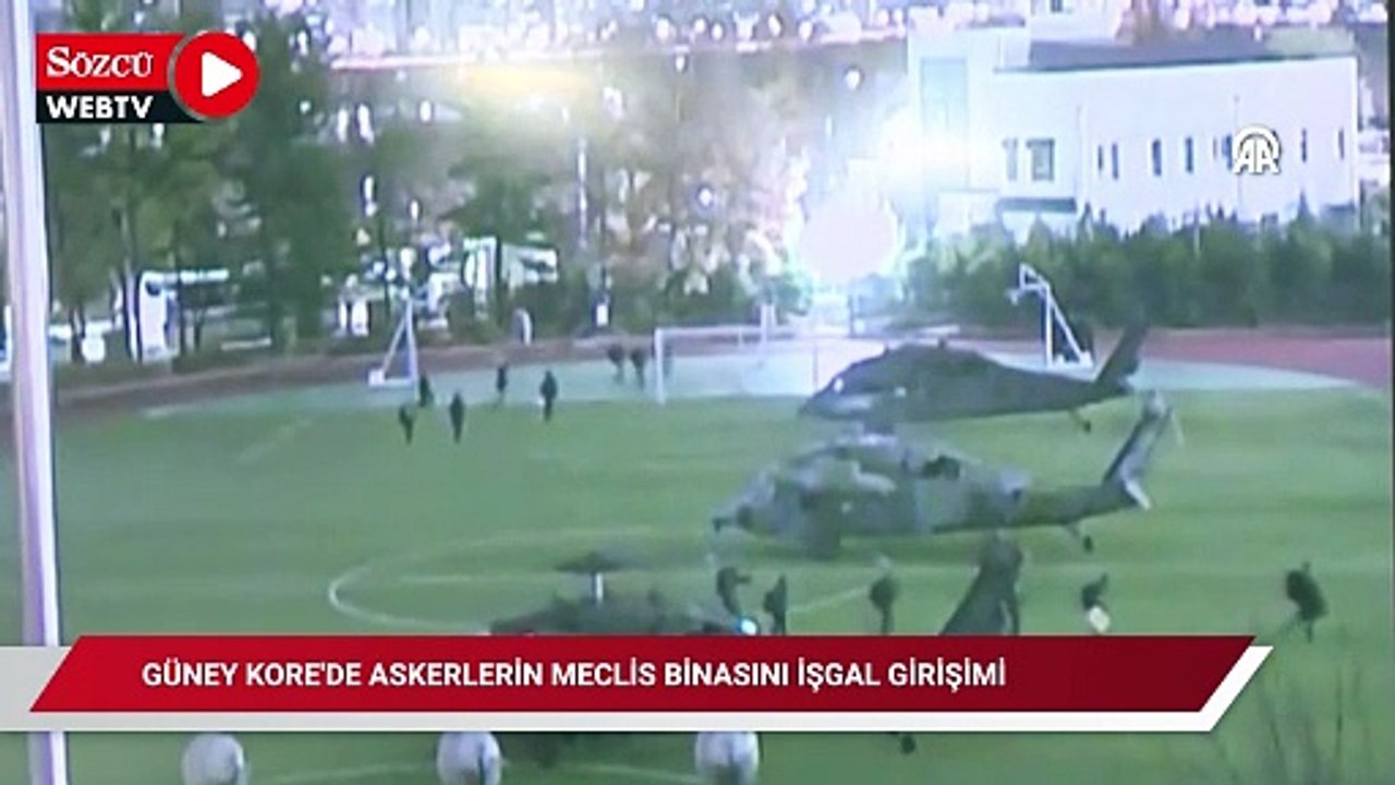 Güney Kore'de Askerlerin meclis binasını işgal girişimi
