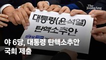 대통령 탄핵안 제출…여당, 반대 당론 의결