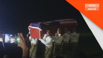 Jenazah Lans Koperal Mohd Afandi disemadi penuh istiadat ketenteraan