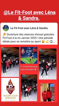 Le Fit-Foot avec Léna & Sandra. Au Racing CLUB Corcieux. Ouverture Mi-Janvier 2025. 1 Séance d'essai gratuite par personne !