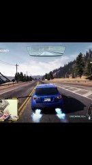 NFS hp 2010 | Subaru WRX run on the rail track more faster then train