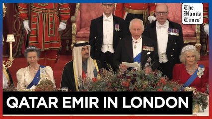 King Charles III hosts emir of Qatar on UK state visit