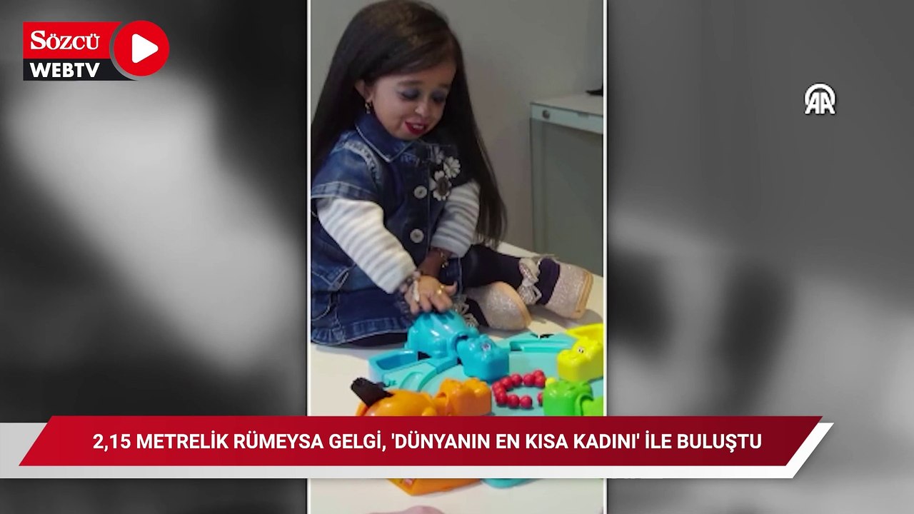 2,15 metrelik Rumeysa Gelgi, "dünyanın en kısa kadını" ile buluşmasını anlattı
