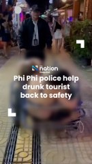 Phi Phi police help drunk tourists back to safety