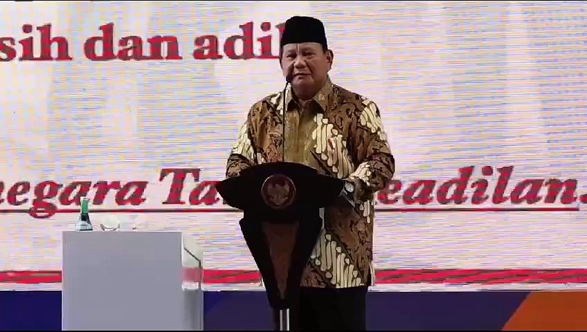 Prabowo: Rakyat Pasti Bahagia Kalau Pemerintah Bersih