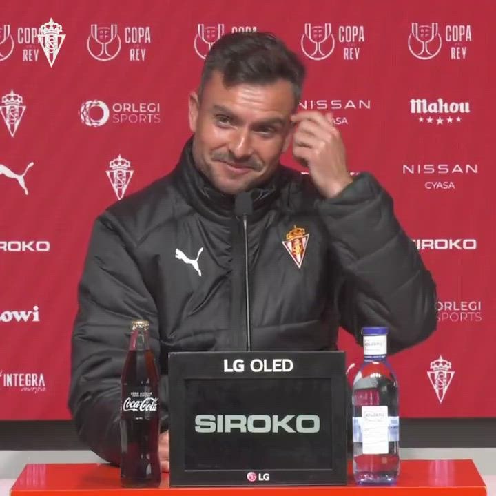 La contestación más viral del entrenador del Sporting sobre la Copa del Rey que está revolucionando las redes
