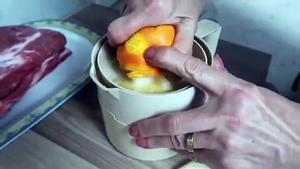 Arrosto glassato al miele e arance