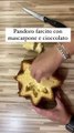Pandoro farcito con crema al mascarpone e cioccolato