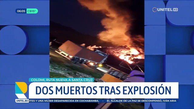 Dos personas murieron carbonizadas en la explosión de un carro cisterna en la ruta Cochabamba – Santa Cruz
