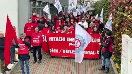 Hitachi Energy'de işçiler greve çıktı
