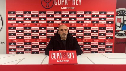 Rueda de prensa de Juan Sabas. Copa del Rey