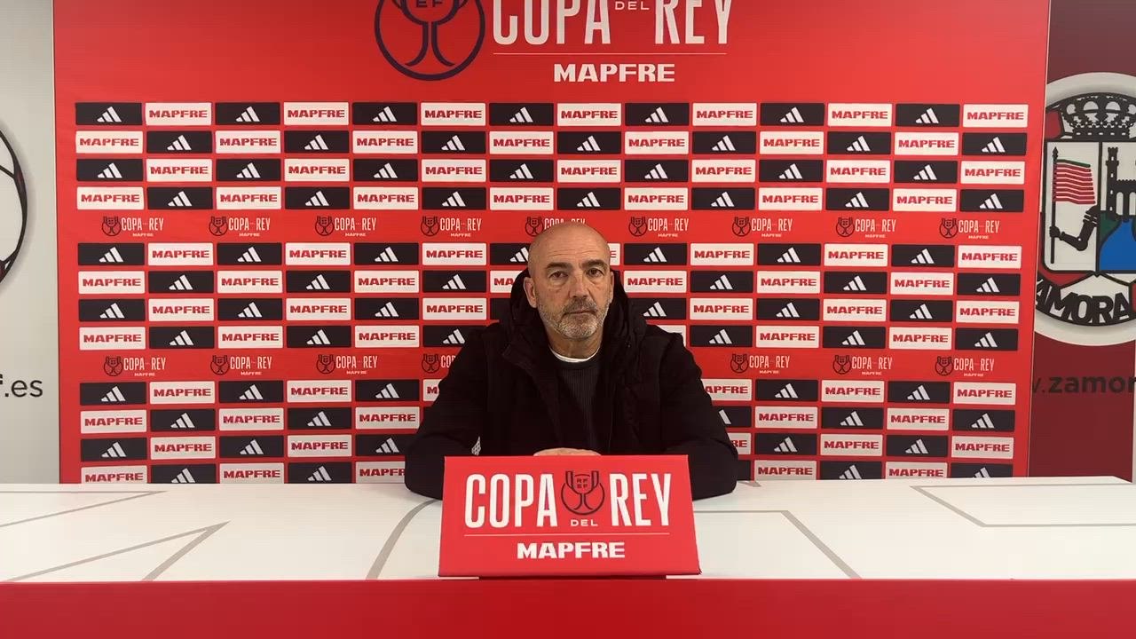 Rueda de prensa de Juan Sabas. Copa del Rey