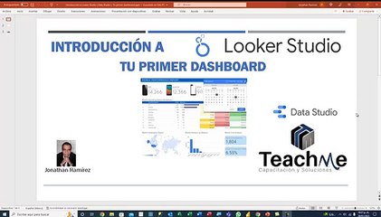 Introducción a Looker Studio.  Tu primer dashboard