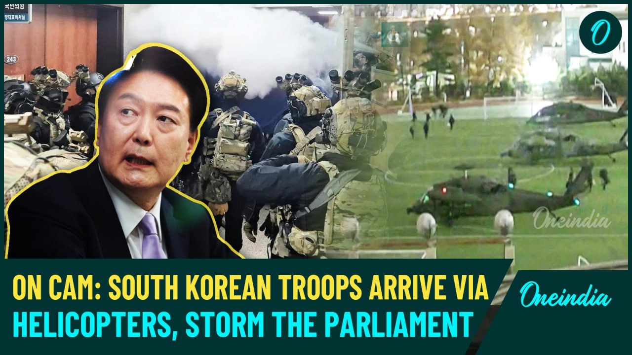 VIDEO | South Korean Army Storms Parliament Amid Shocking Martial Law Attempt by President Yoon