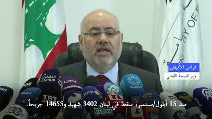 وزير الصحة اللبناني: حصيلة الحرب بين إسرائيل وحزب الله بلغت 4047 قتيلا
