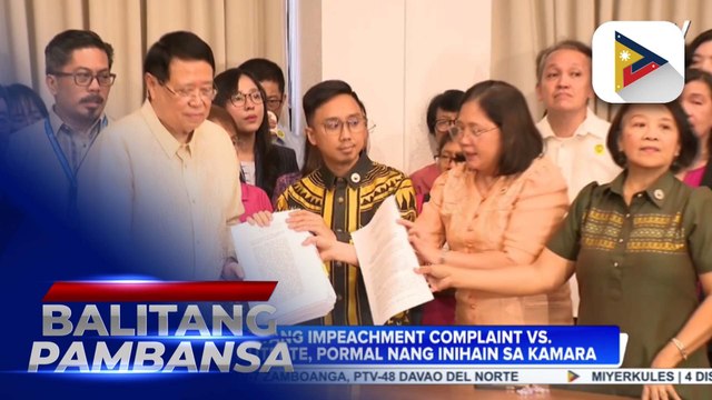 Ikalawang impeachment complaint laban kay Vice President Sara Duterte, pormal nang inihain sa Kamara