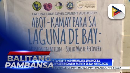 Ilang grupo at ahensya ng pamahalaan, lumahok sa tree planting at solid waste recovery activity sa San Mateo, Rizal