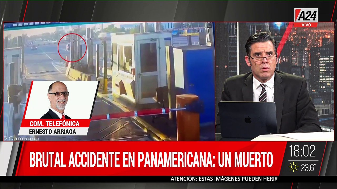 🚨 TRÁGICO ACCIDENTE EN CABINA DE PEAJE DE PANAMERICANA: CHOCÓ A ALTA VELOCIDAD Y MURIÓ