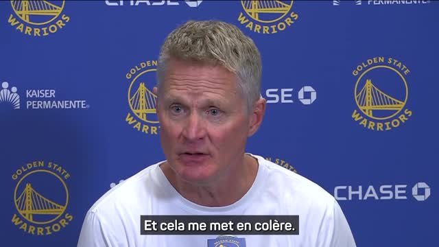 Warriors - Kerr explique sa colère contre les arbitres en fin de match