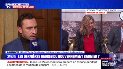 Motion de censure: "Je ne crois pas aux miracles mais je crois à la raison", déclare Julien Dive, député LR