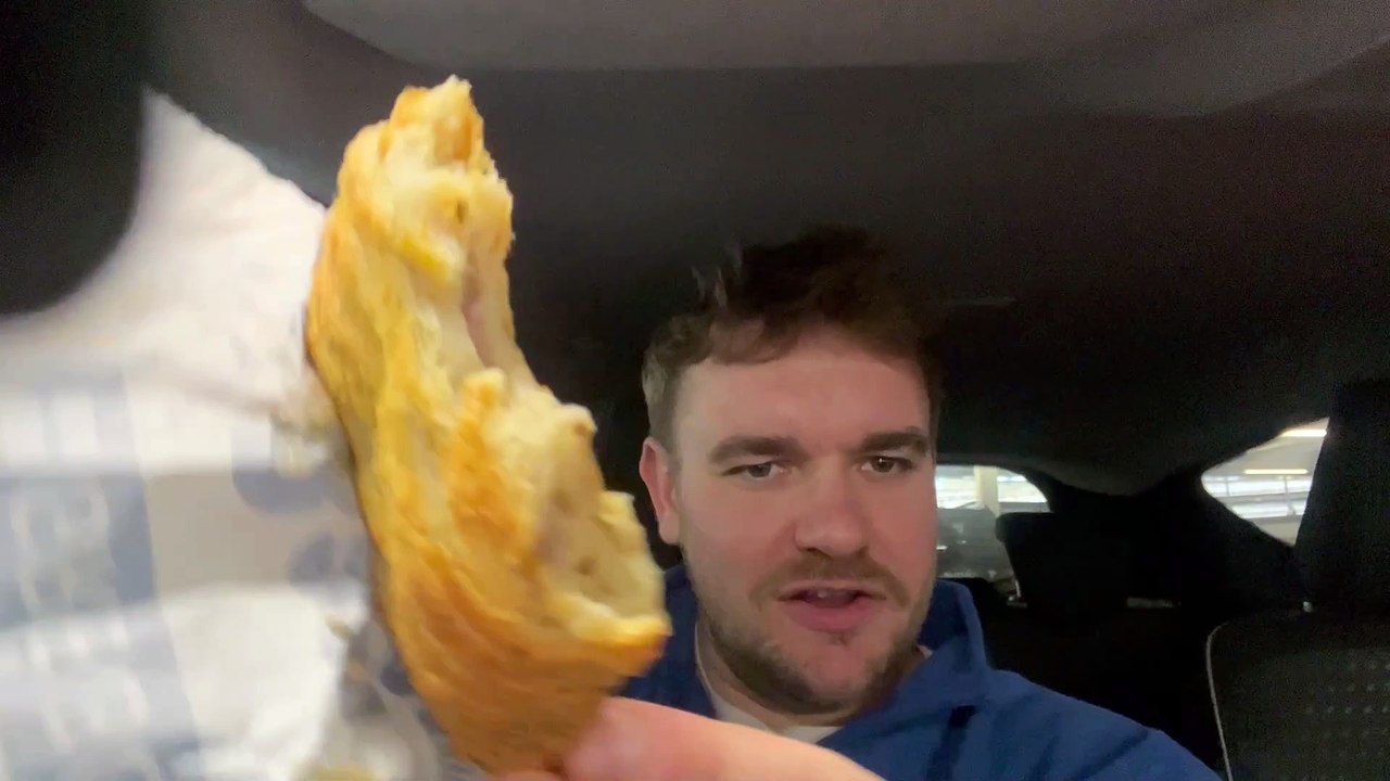 Greggs meat festive bake vs vegan festive bake