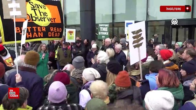 İngiltere'de The Guardian ve The Observer çalışanları 48 saatlik greve gitti