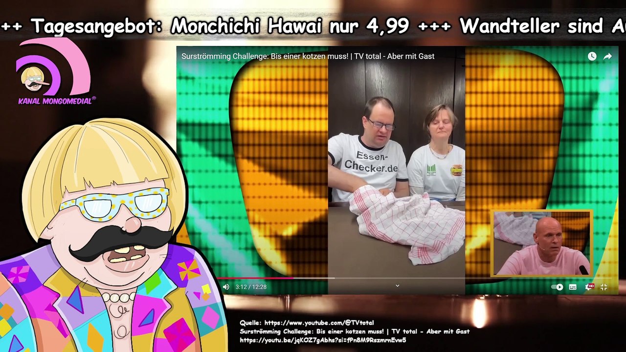 Mongotar: ESSENCHECKER bei TVtotal mit Surströmming |Food Test Sebastian Schulz