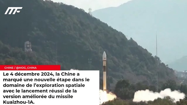 Chine : Lancement réussi du missile Kuaizhou-1A amélioré pour renforcer les capacités spatiales