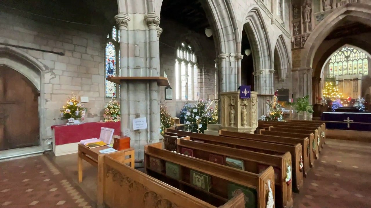 Christmas Tree Festival trees inside Crediton Parish Church 4 (Will Goddard, Crediton Courier)