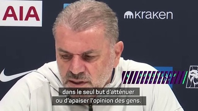 Postecoglou : Pas là pour apaiser l'opinion des gens