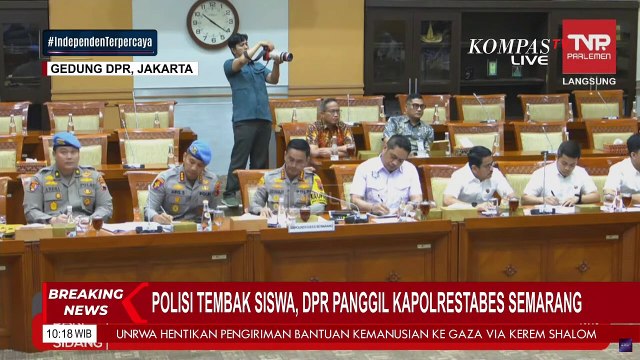 [FULL] Komisi III DPR RI Cecar Kapolrestabes Semarang soal Kasus Polisi Tembak Siswa SMK