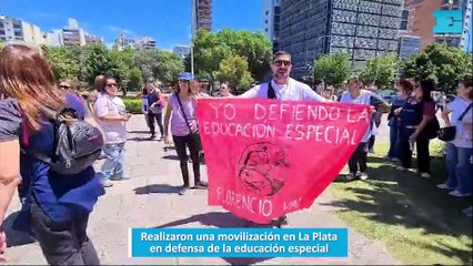 Realizaron una movilización en La Plata en defensa de la educación especial