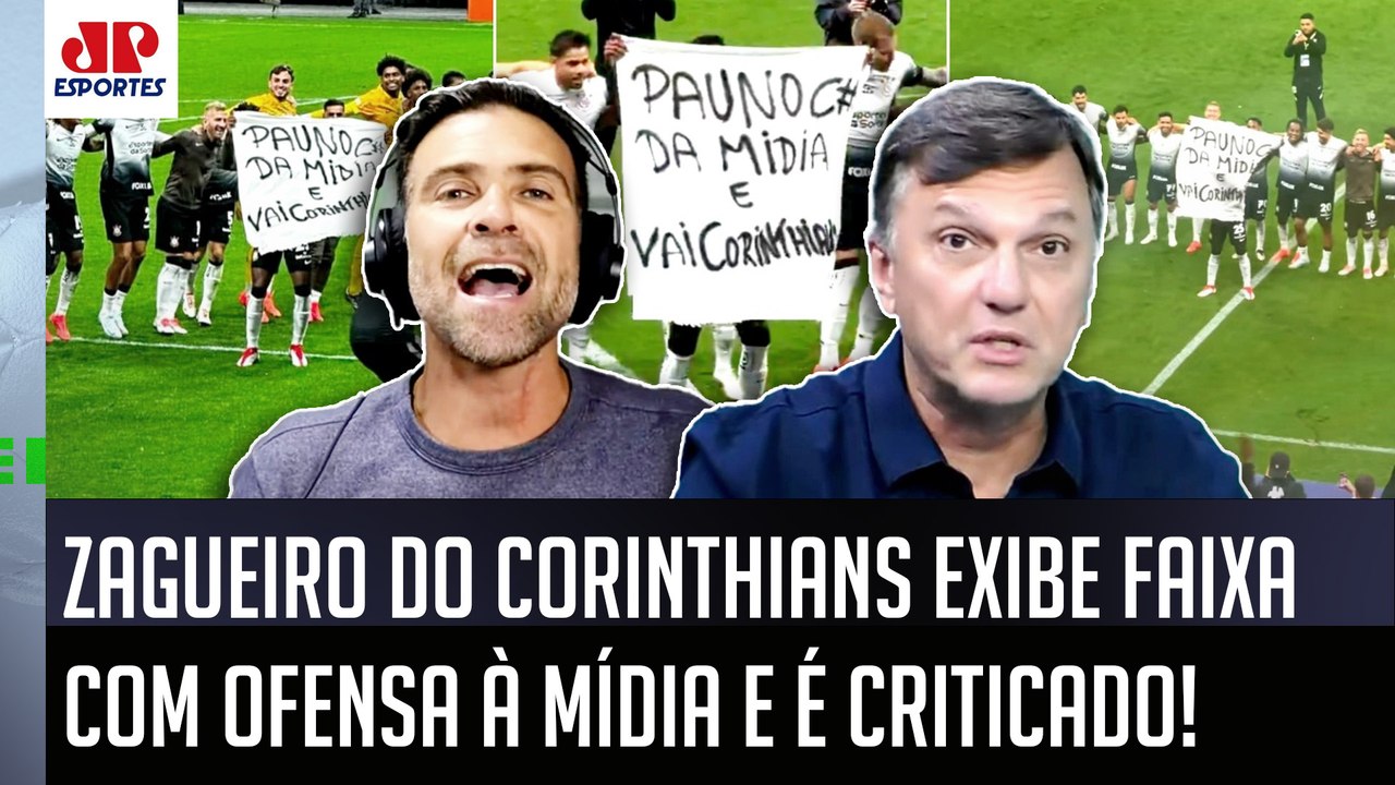 "ONDE JÁ SE VIU ISSO??? É UMA BAGUNÇA! Como é que um jogador do Corinthians..." CENA POLÊMICA!