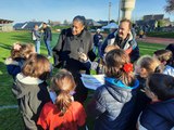 Marie-José Pérec en visite à Cossé-le-Vivien