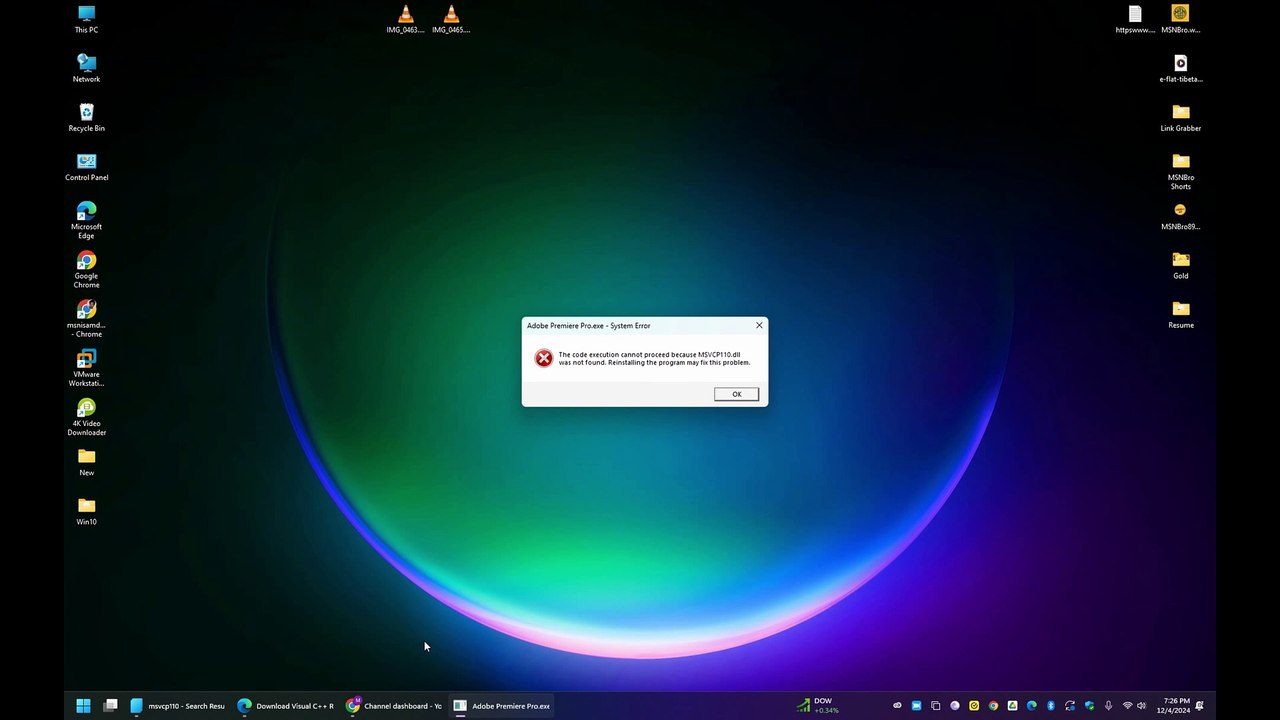 How to Fix 'MSVCP110.dll Missing' Error in Adobe Premiere Pro 🛠️