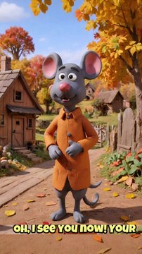 **The Tale of the Kitten and the Mouse** In a small, cozy village, nestled between green fields, lived a playful little kitten named Mimi. Mimi was fluffy and white, with tiny paws and curious eyes that sparkled like morning dew. She lived in a warm hous