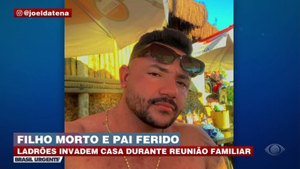 Pai e filho são baleados dentro de casa durante reunião familiar