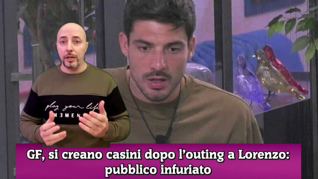 GF, si creano casini dopo l’outing a Lorenzo pubblico infuriato