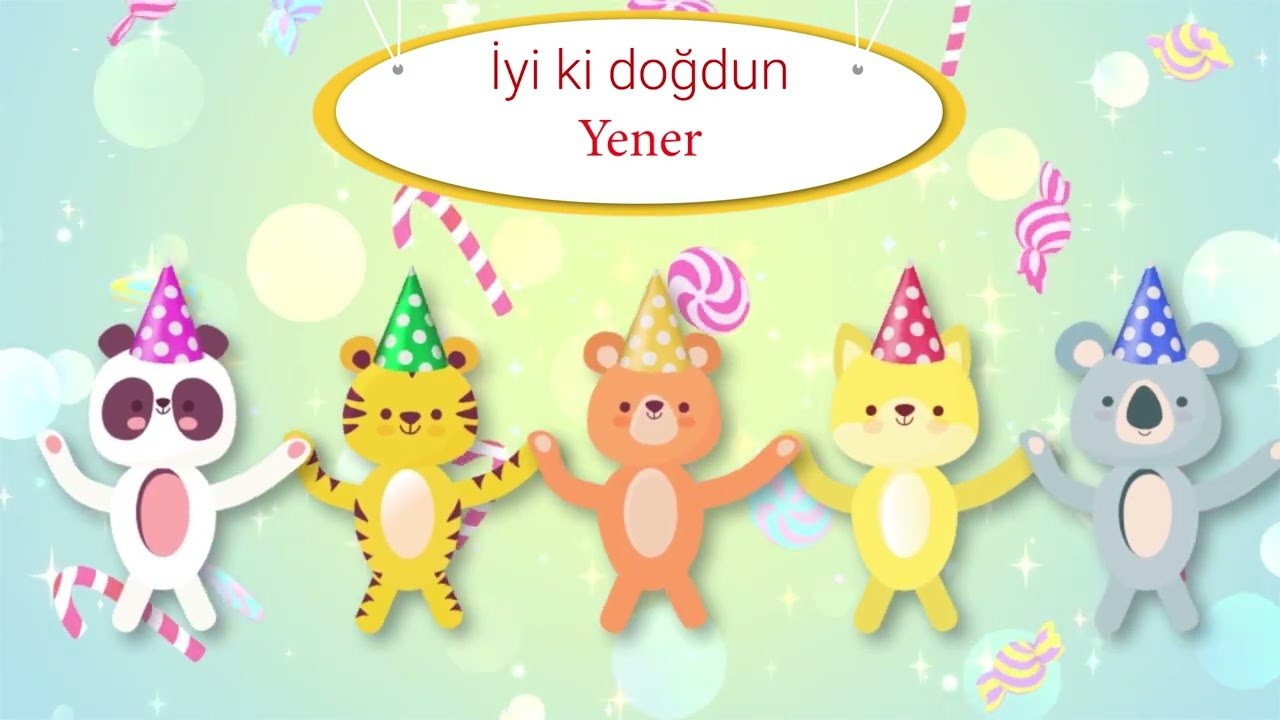 İyi ki Doğdun Yener - İsme Özel Çocuk Doğum Günü Şarkısı