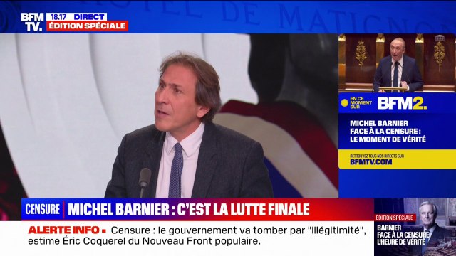 Jérôme Guedj (PS): La censure est devenue inéluctable par l'échec de la méthode Barnier