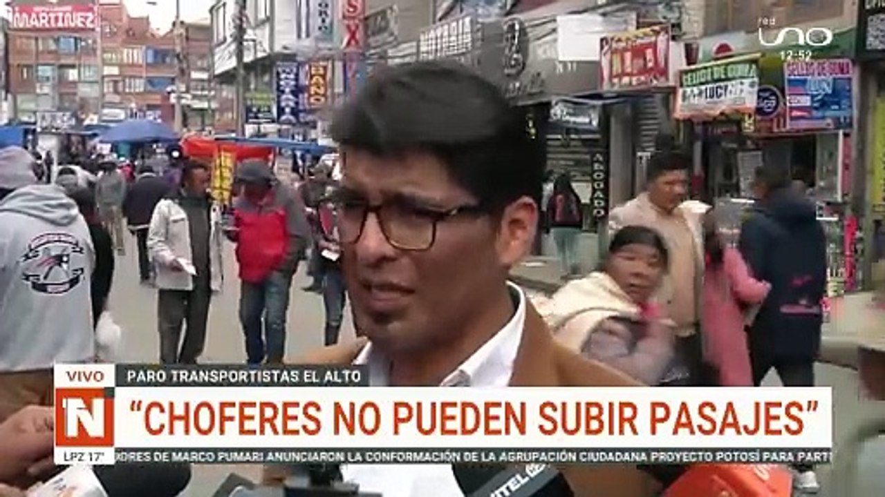 Gobernacion choferes no pueden subir pasajes