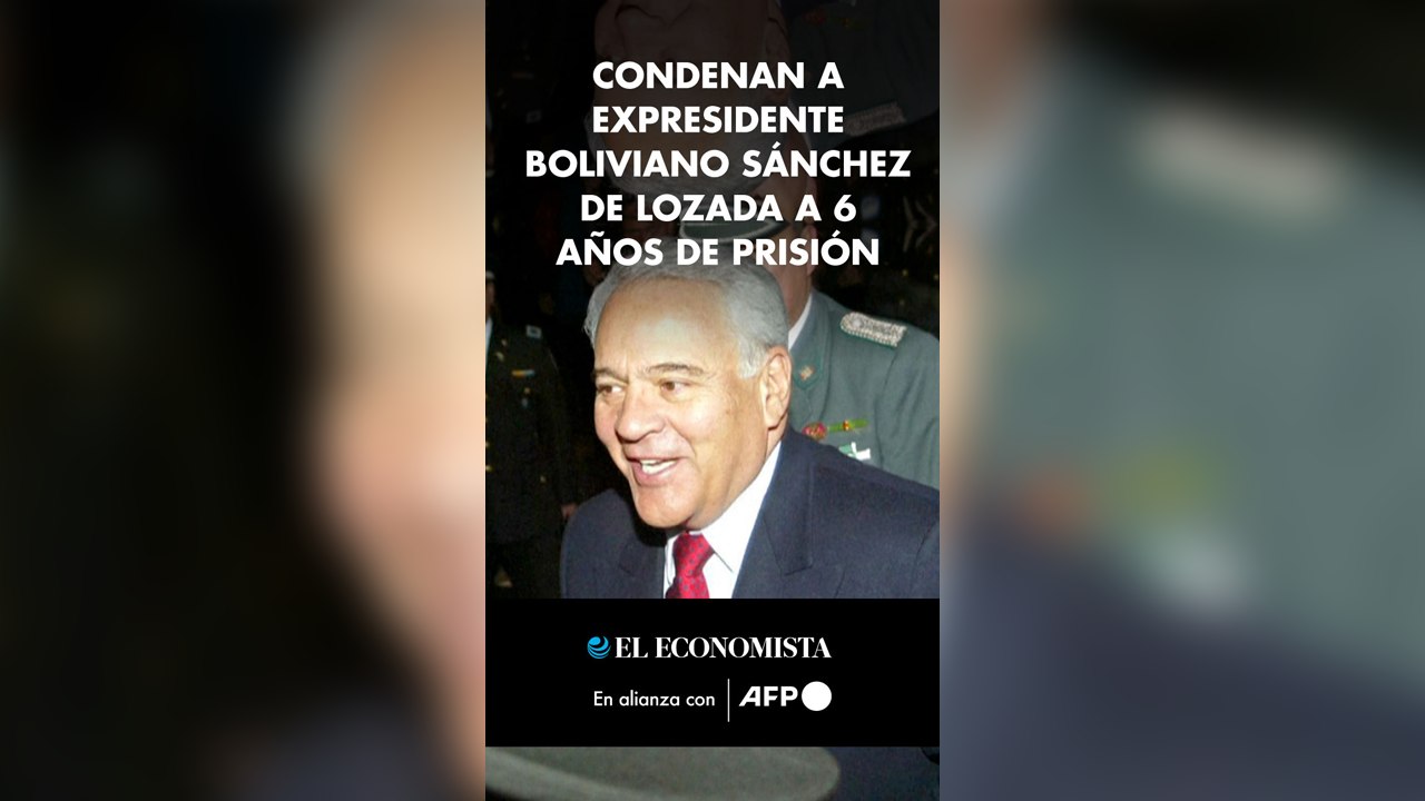 Condenan a expresidente boliviano Sánchez de Lozada a 6 años de prisión